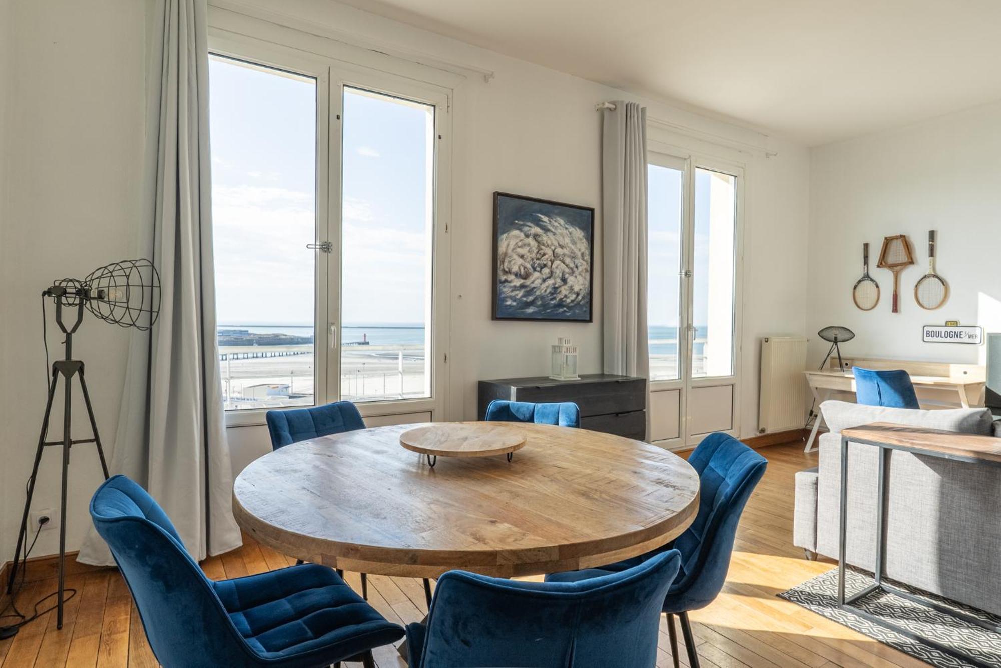 Superbe Vue Mer Face A Nausicaa Boulogne-sur-Mer Exteriör bild